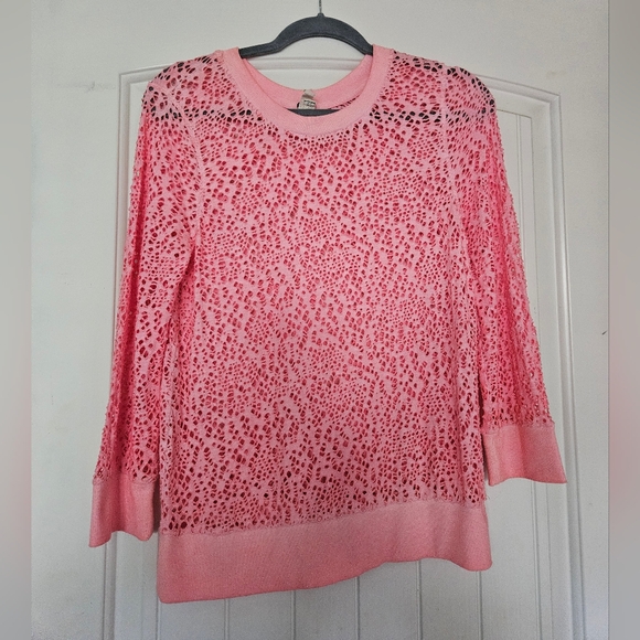 We The Free Tops - FREE PEOPLE We The Free Pink Cutout Top Large